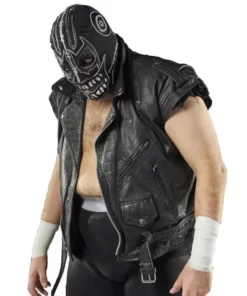 Evil Uno Black Leather Vest