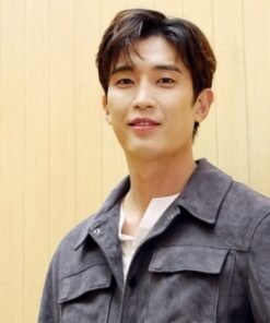 kang kyung joon grey leather jacket