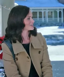 Alexis Bledel Gilmore Girls Brown Trench Coat 2024