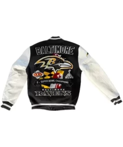 Bartel Baltimore Ravens Nfl Black Varsity Jacket With Patches 2024