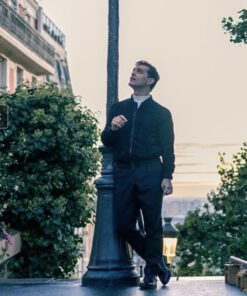 Berlin S01 Pedro Alonso Black Bomber Jacket