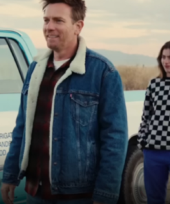 Bleeding Love 2024 Ewan Mcgregor Blue Jacket