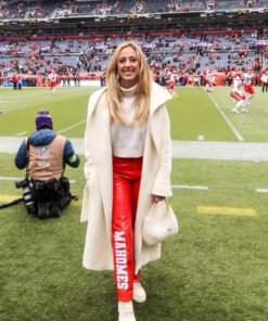 Brittany Mahomes AFC Championship White Coat