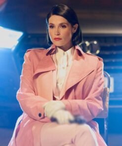 Culprits Gemma Arterton Pink Trench Coat
