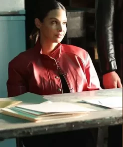 Daphne Finch The Company You Keep S01 Red Leather Jacket