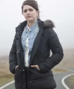 Ds Alison Mcintosh Shetland S03 Black Shearling Jacket 2023