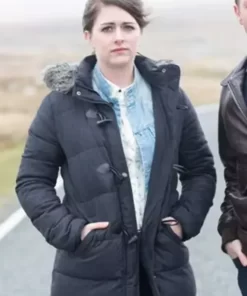 Ds Alison Mcintosh Shetland S03 Black Shearling Jacket