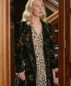 Fool Me Once 2024 Hattie Morahan Floral Print Coat