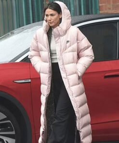 Fool Me Once S01 Maya Stern Pink Puffer Coat 2024