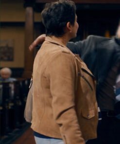Fool Me Once S01 Molly Sardana Brown Leather Jacket 2024
