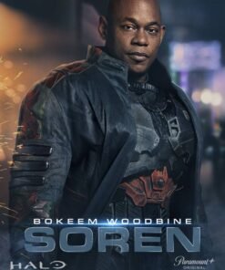 Halo Soren-066 Black Leather Jacket