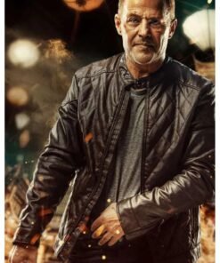 Hellhound 2024 Louis Mandylor Black Leather Jacket