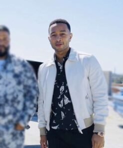 John Legend White Bomber Jacket
