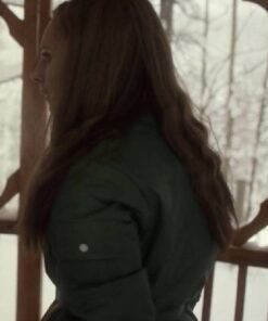 Juno Temple Fargo Season 5 Dorothy ‘Dot’ Ly­on Stripes Green Jacket 2024