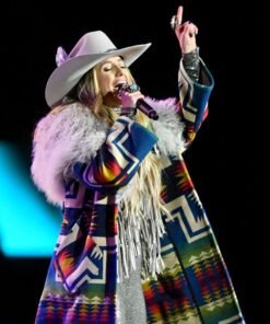 Lainey Wilson New Year Eve Coat 2024