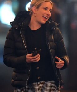 Madame Web 2024 Emma Roberts Hooded Puffer Jacket