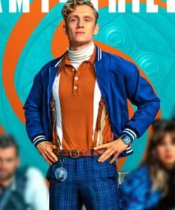 Ludwig Dieter Blue Bomber Jacket