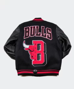 Men’s Pro Standard Chicago Bulls Mash Up Black Varsity Jacket 2024