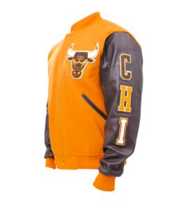 Nba Championship Chicago Bulls Logo Varsity Jacket 2024