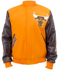 Nba Championship Chicago Bulls Logo Varsity Jacket