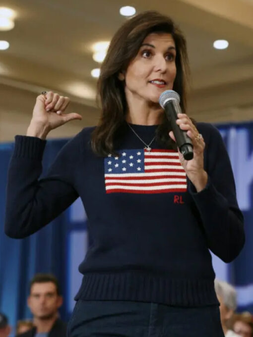 Nikki Haley Usa Flag Sweatshirt