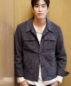 Kang Kyung Joon Grey Leather Jacket