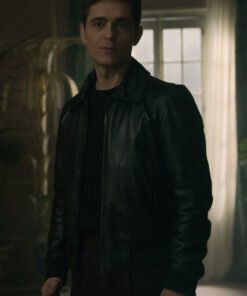 Pedro Alonso Berlin Black Leather Jacket 2024