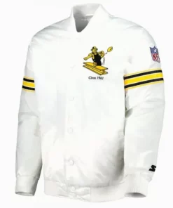 Pittsburgh Steelers The Power Forward Full-snap Satin Jacket 2024
