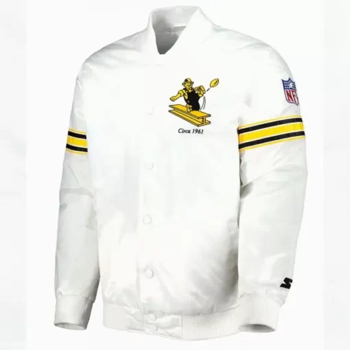 Pittsburgh Steelers The Power Forward Full-snap Satin Jacket 2024