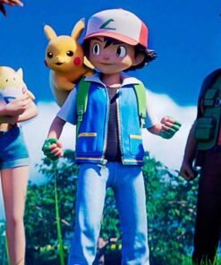 Pokemon Ash Ketchum Leather Jacket 2023