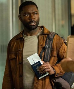 Role Play 2024 David Oyelowo Brown Suede Jacket