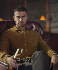 The Gentlemen 2024 Theo James Brown Cotton Shirt