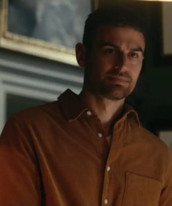 The Gentlemen Theo James Brown Cotton Shirt