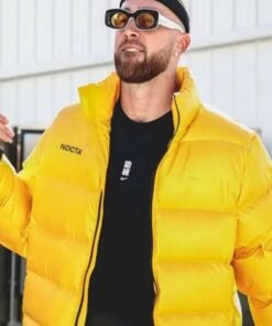 Travis Kelce Puffer Yellow Jacket