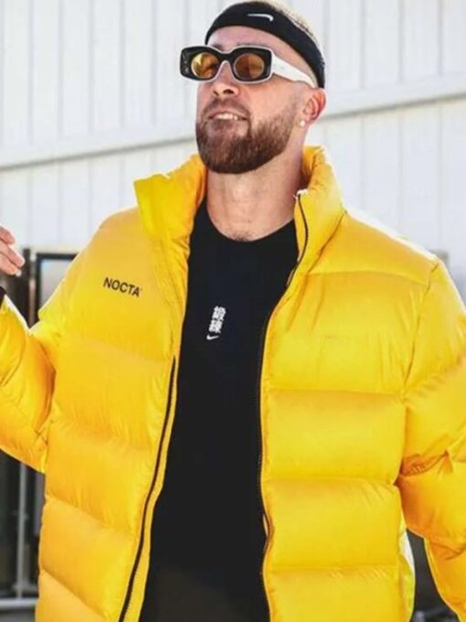 Travis Kelce Puffer Yellow Jacket