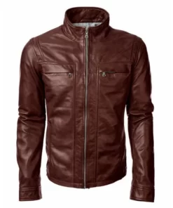 Arrow John Diggle Brown Leather Jacket