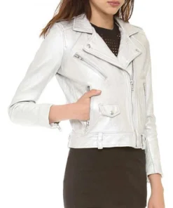 Arrow Sliver Willa Holland Motorcycle Leather Jacket
