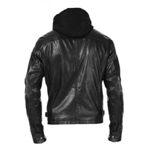 Arrow Oliver Queen Leather Jacket with Hoodie