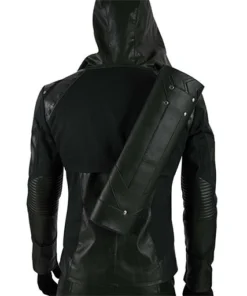Green Arrow Stephen Amell S08 Hooded Jacket