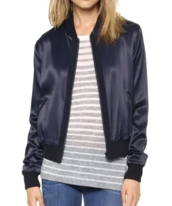 Arrow Willa Holland Blue Satin Jacket