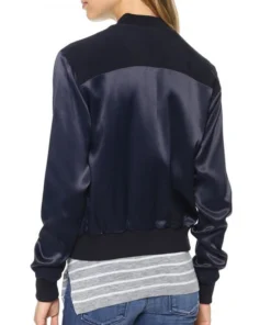 Arrow Willa Holland Blue Satin Jacket