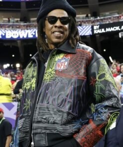 2024 Super Bowl Jay-Z Leather Jacket
