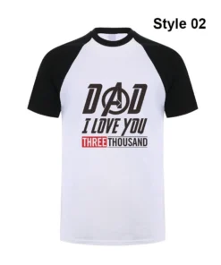 Avengers Endgame Dad I Love you 3000 Time T-shirt