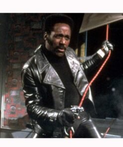 Product Specification Real leather Inside viscose lining Lapel collar Button closure Belted hemline Black color