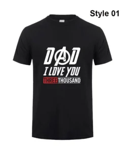 Avengers Endgame Dad I Love you 3000 Time T-shirt