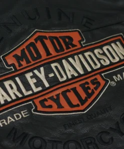 Harley Davidson Men Black Leather Jacket