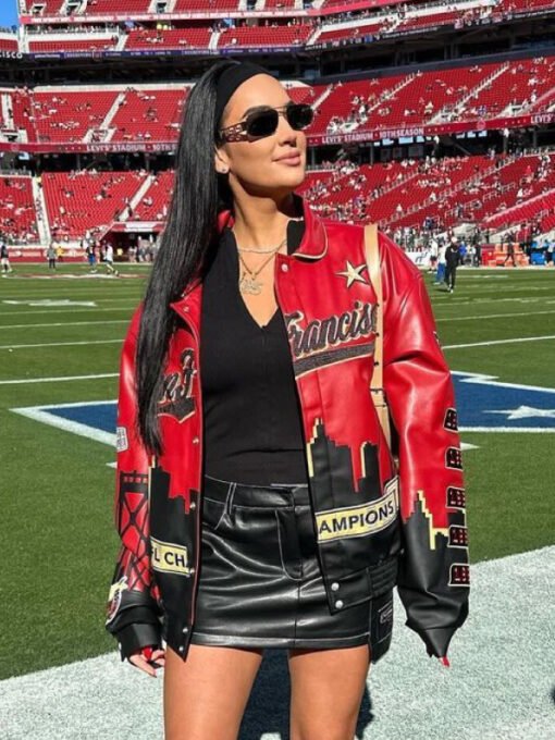 San Francisco 49ers Super Bowl Leather Jacket