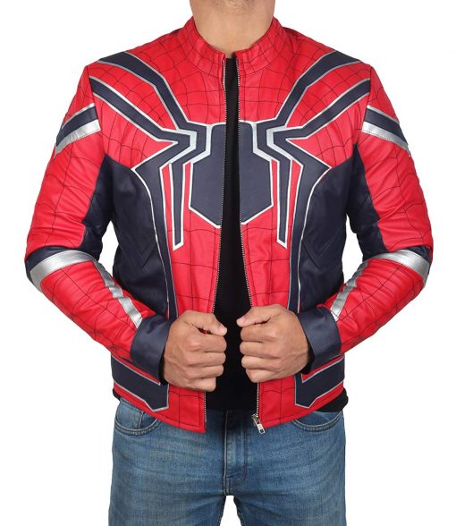 Avengers Spiderman Infinity War Leather Jacket