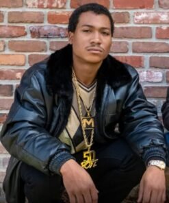 BMF 2021 Demetrius ‘Lil Meech’ Flenory Black Leather Jacket