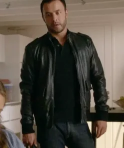 Candice Renoir Raphaël Lenglet Black Leather Jacket